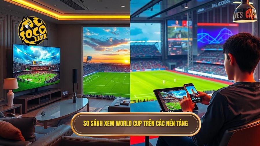 So sánh trải nghiệm xem World Cup 2026 trên các nền tảng