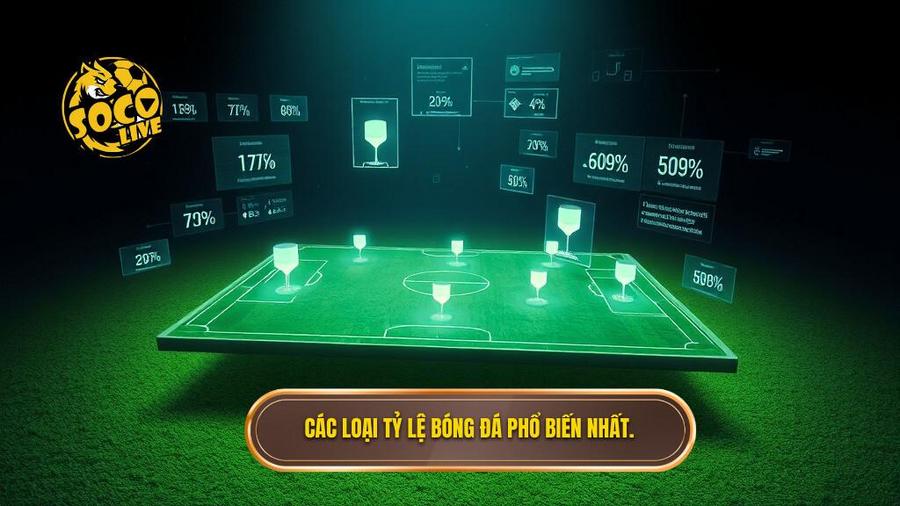 1. Các loại tỷ lệ bóng đá phổ biến nhất.