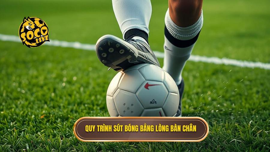Quy trình sút bóng bằng lòng bàn chân